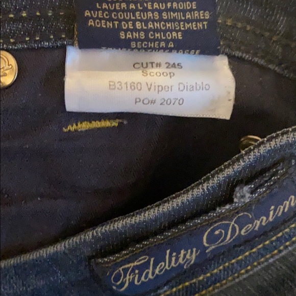 Fidelity jeans- dark denim- straight leg- EUC- 28 - Picture 5 of 6